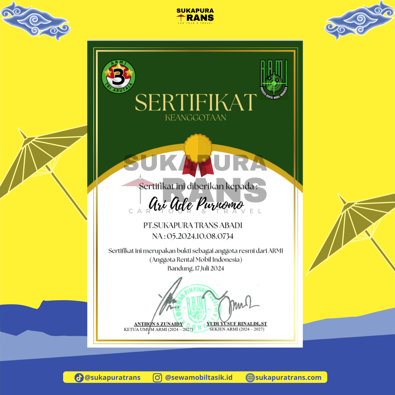 Anggota ARMI Sukapura Trans